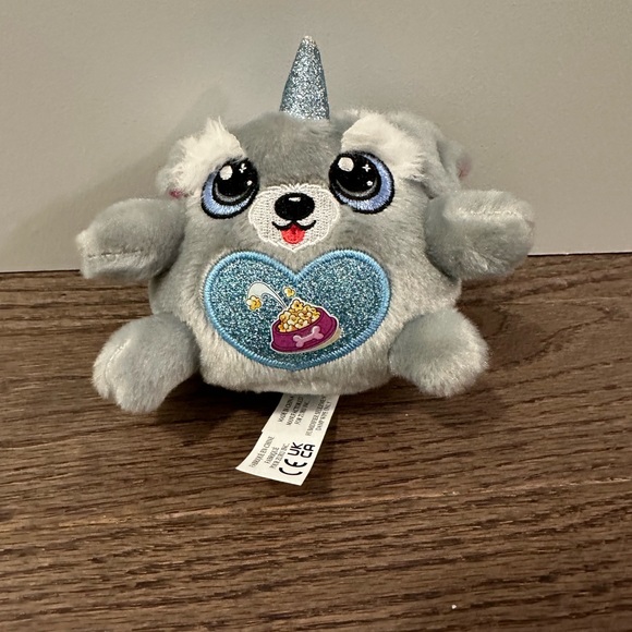 Dog Unicorn Plush Puppycorn Gray Wings Glitter Zuru Rainbocorns Sparkle Wings - Picture 2 of 6